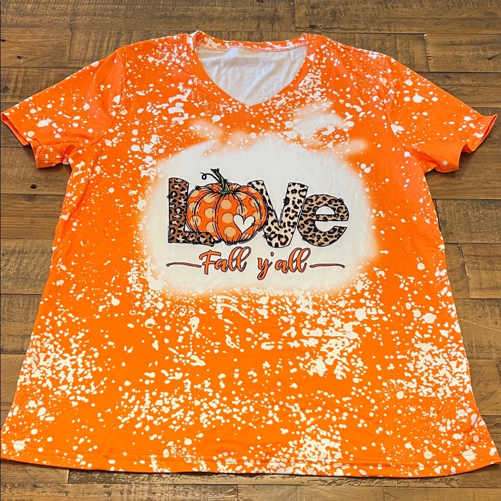 Orange Love Fall Women's Tee